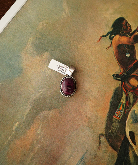 Scott Skeets Purple Spiny Pendant