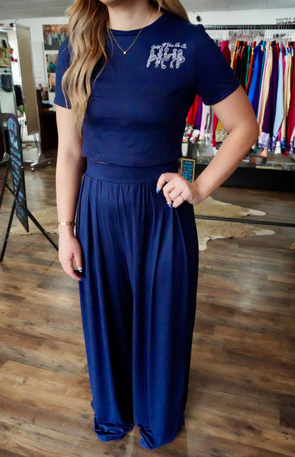 Daisy Spade Navy Tall Girl Set