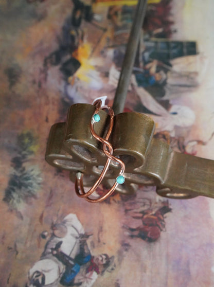 Yolanda Skeets Copper Cuffs