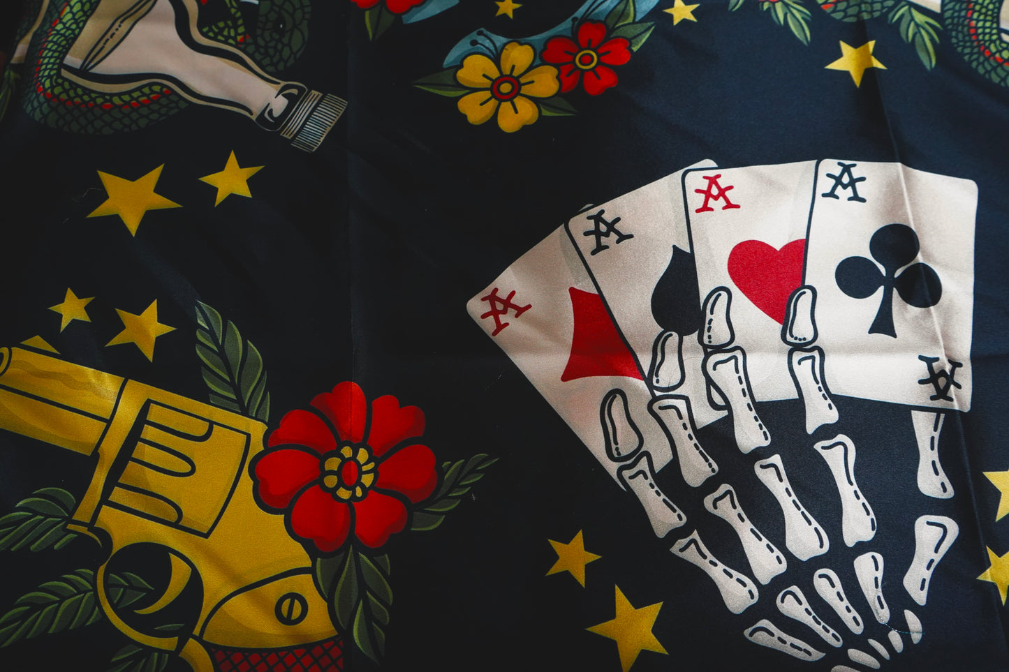 Large Western Traditional Tattoos Wild Rag