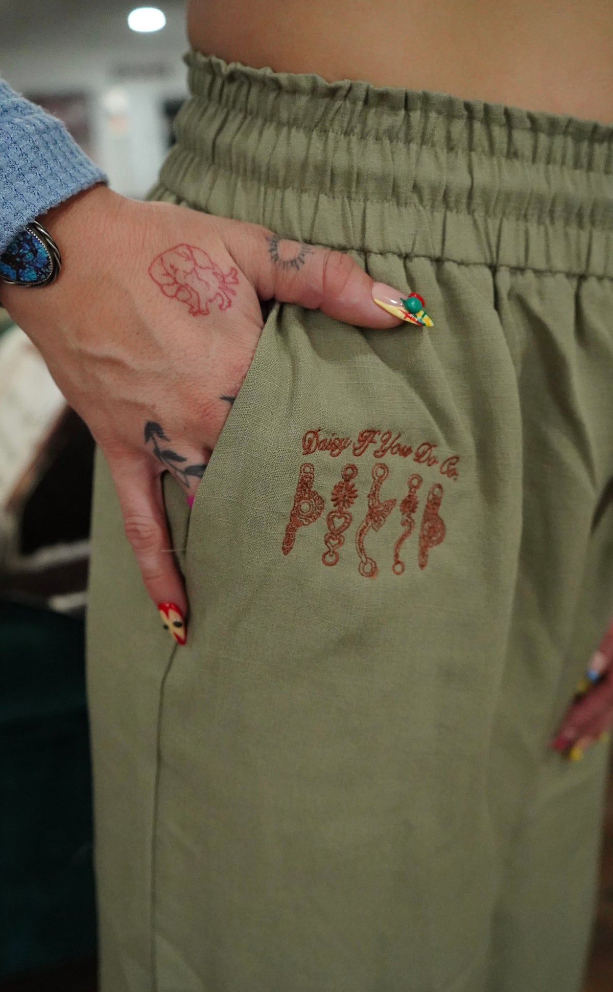 Daisy Spade Sage Linen Pants