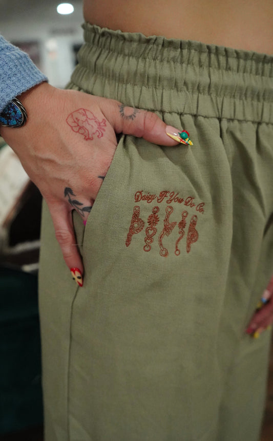 Daisy Spade Sage Linen Pants