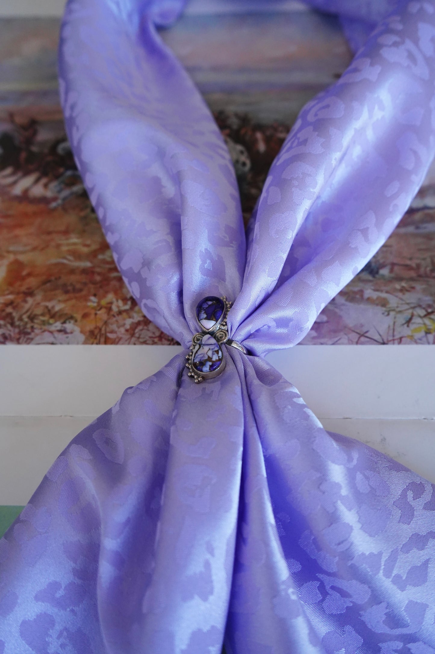 Small Jacquard Cheetah DS Wild Rags