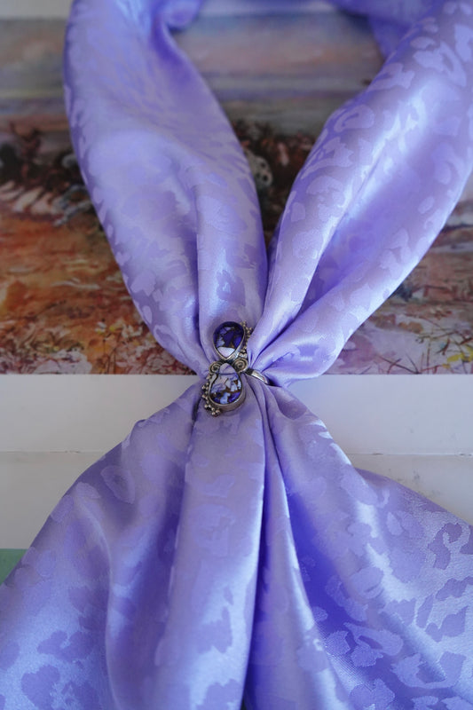 Small Jacquard Cheetah DS Wild Rags