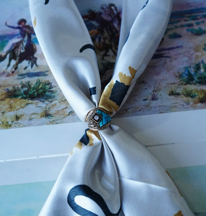 Cream Snake, Aztec & Steerheads Wild Rag