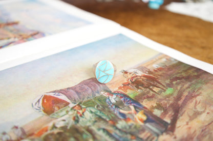 Turquoise, Sterling Silver & Red Coral Men’s Rings - Sz 9-13.5