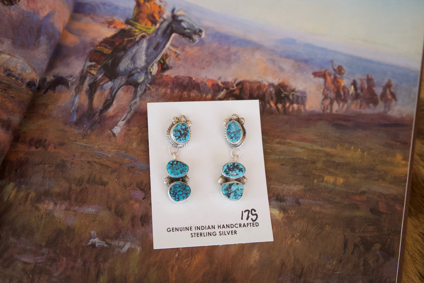 Donovan Nez Turquoise Stud Earrings