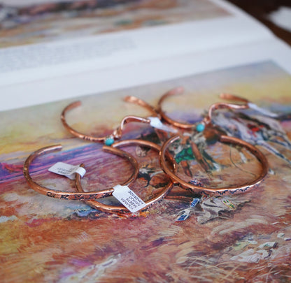 Yolanda Skeets Copper Cuffs