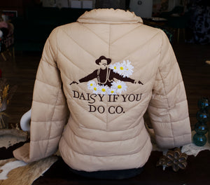 Daisy Gang Light Tan Puffer Jacket