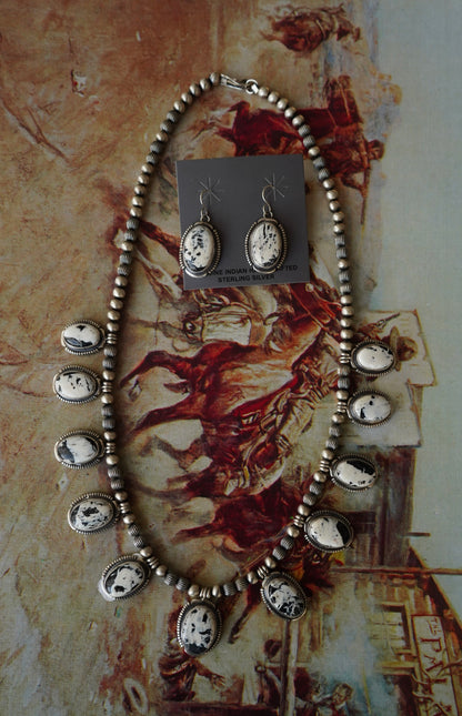 Thomas Fransco White Buffalo Necklace Set