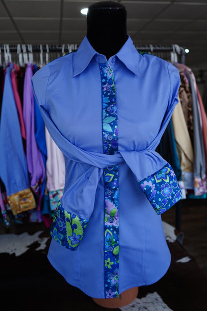 M - Mystery Man Paisley on Lilac Cotton Button Down