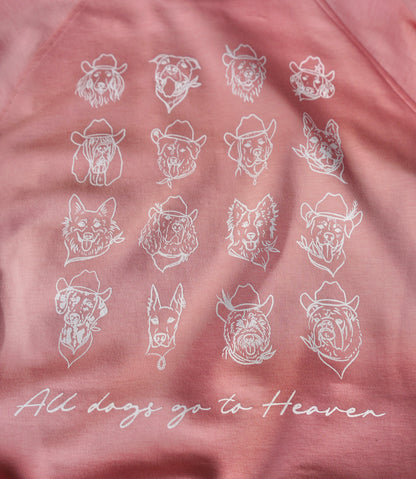 All Dogs - 1/2 Zip Pullover Sweatshirt Women's