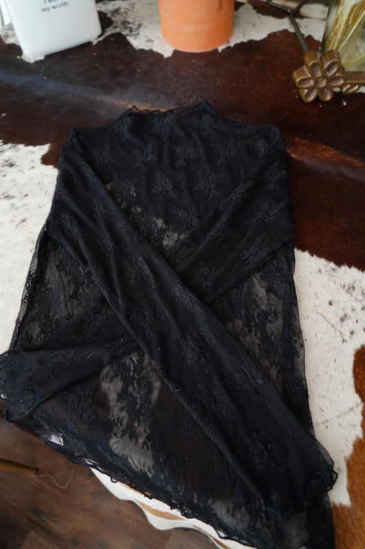 Black Lace Layering Undershirts