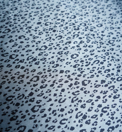Black & Grey Dainty Cheetah Print Wild Rag