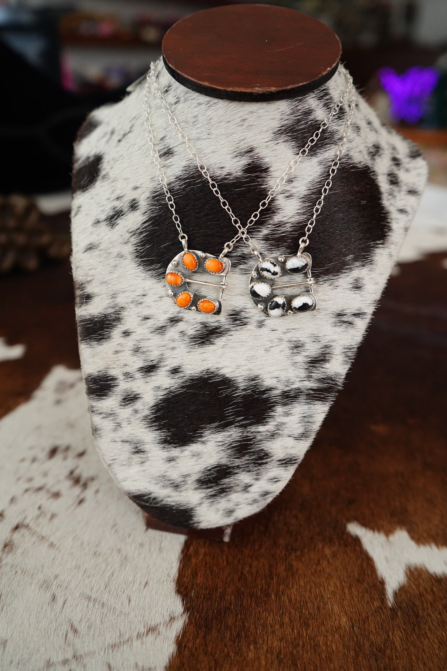 5 Stone Buckle Necklace
