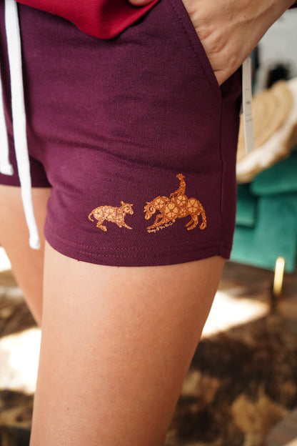 Ricki Bobbi Dusty Purple French Terry Shorts