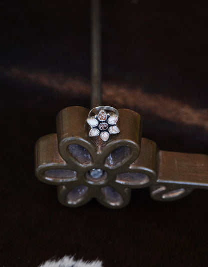 Turquoise Flower Rings