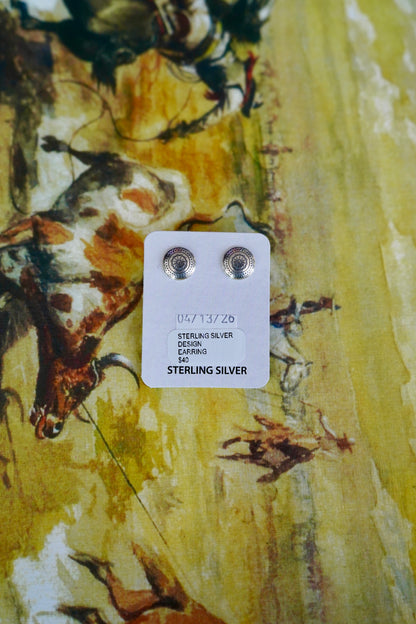 Concho Stud Earrings