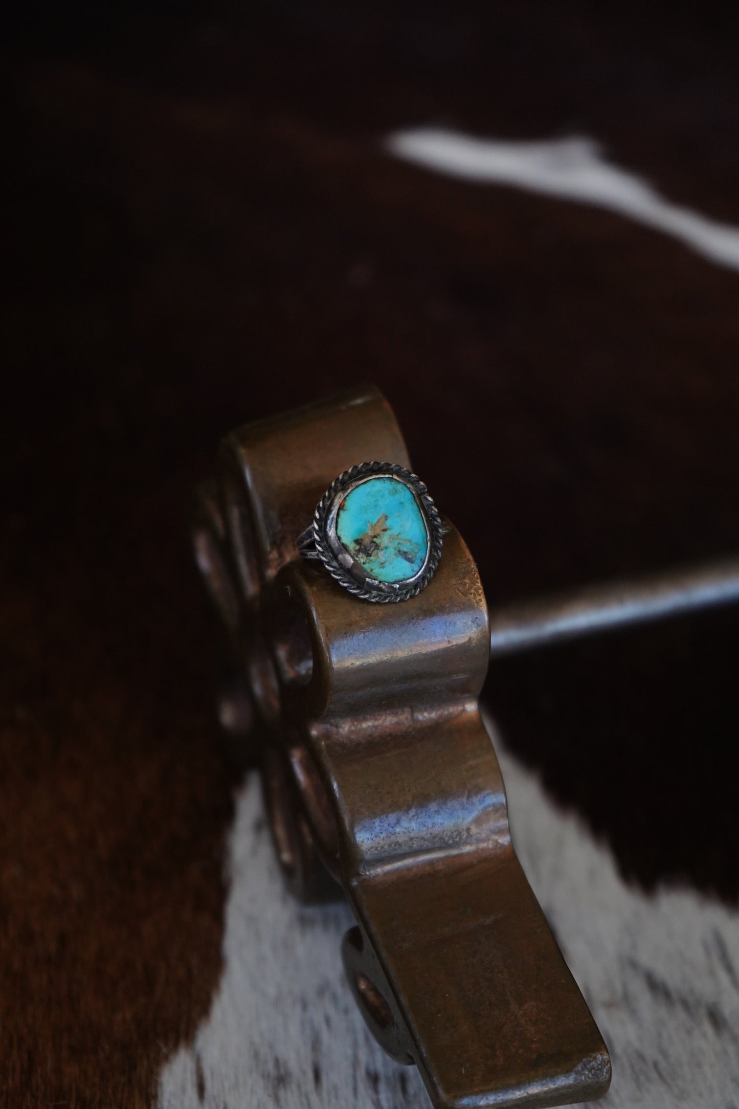Vintage Kingman Nugget Ring - Sz 8