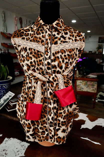 Leopard Lace Button Downs