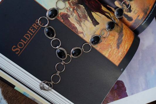 Glen Davis Black Onyx Concho Belt
