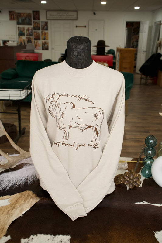 Brand Your Cattle Unisex Crewneck