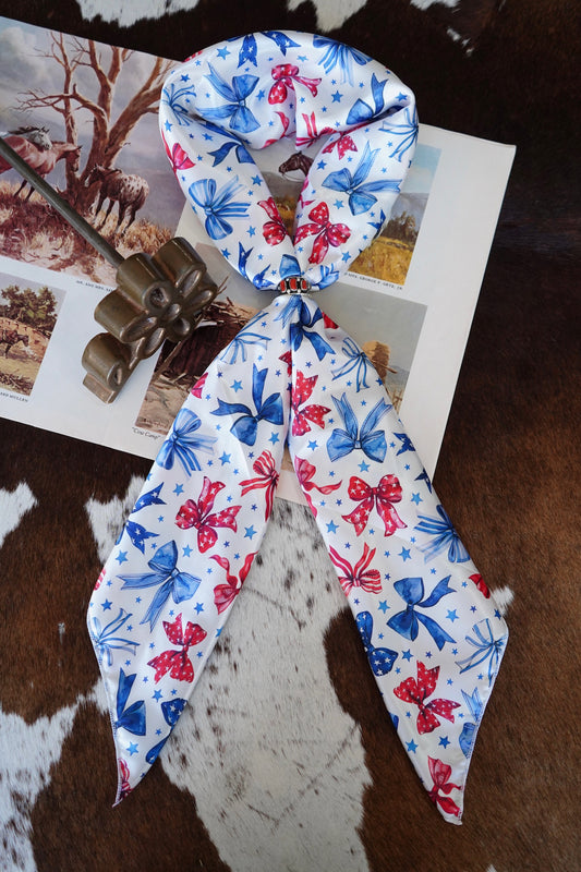 Patriotic Bows Wild Rag