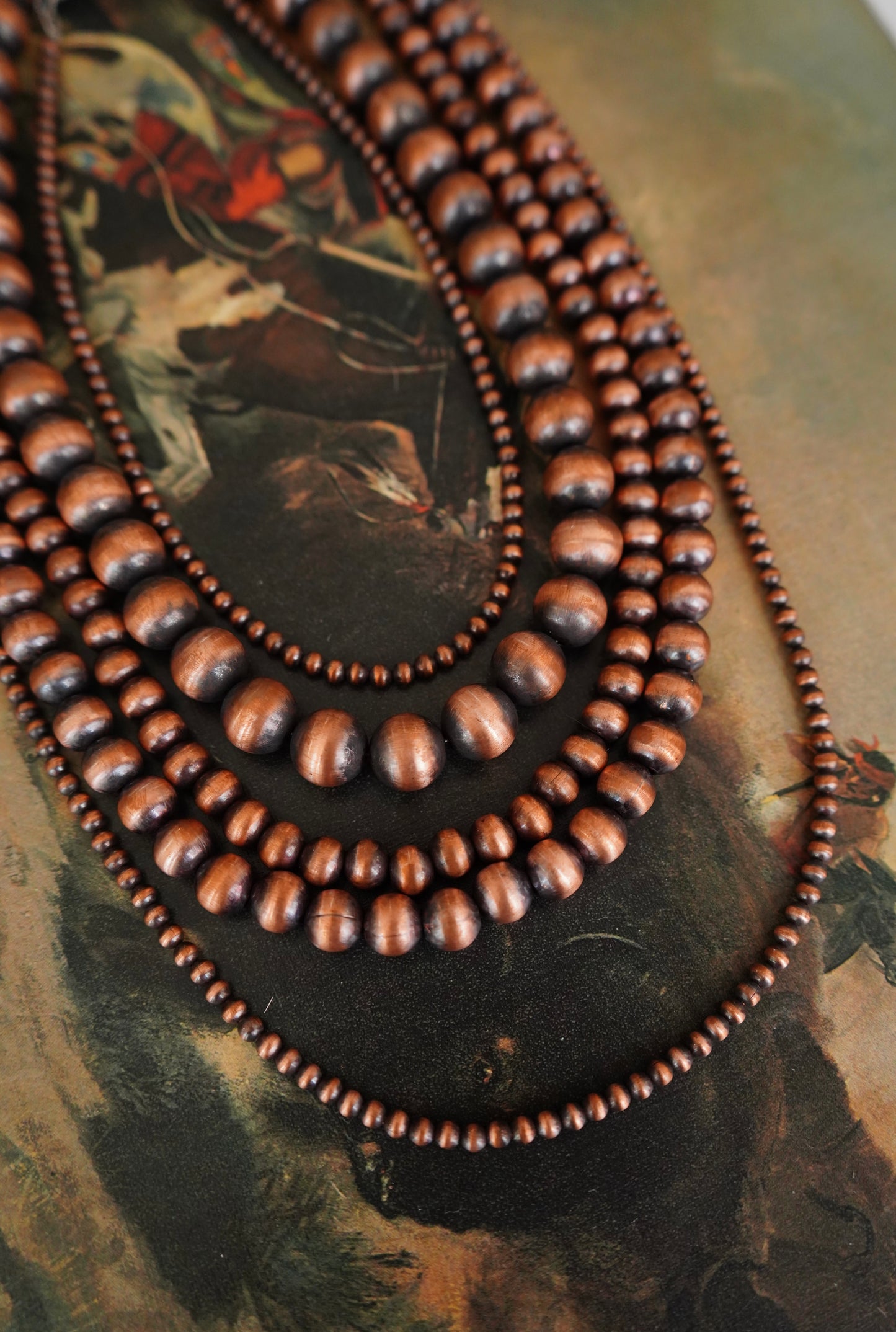 Copper Pearl Necklaces