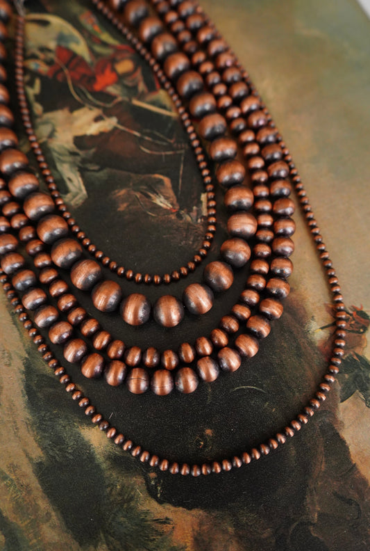 Copper Pearl Necklaces