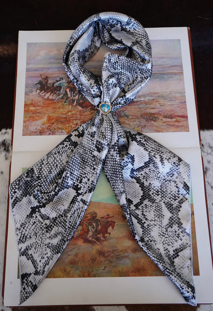 B/W Snakeskin Wild Rag