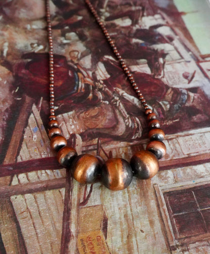 Graduated Copper Necklace 4/24mm - 20”