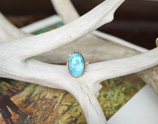 Blue Ridge Turquoise Oval Adj. Ring