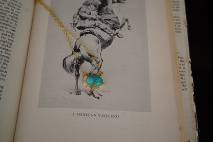 Gold Turquoise Nugget Necklaces
