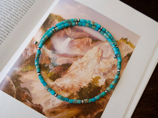 Turquoise Navajo Pearl Memory Chokers