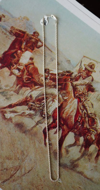 Italy Sterling Silver No Tangle Necklace Chains