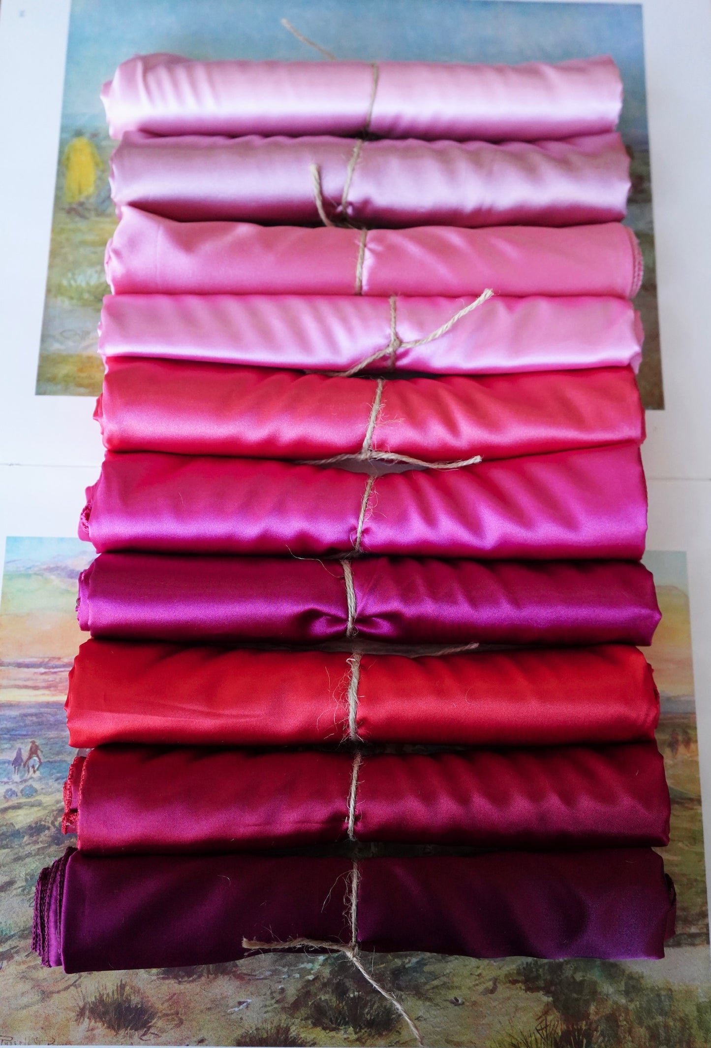 Red & Pink Solid Wild Rags