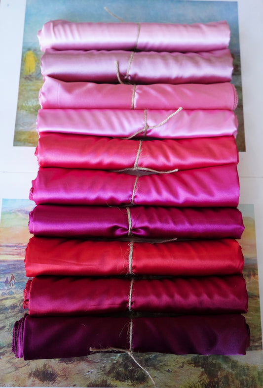 Red & Pink Solid Wild Rags