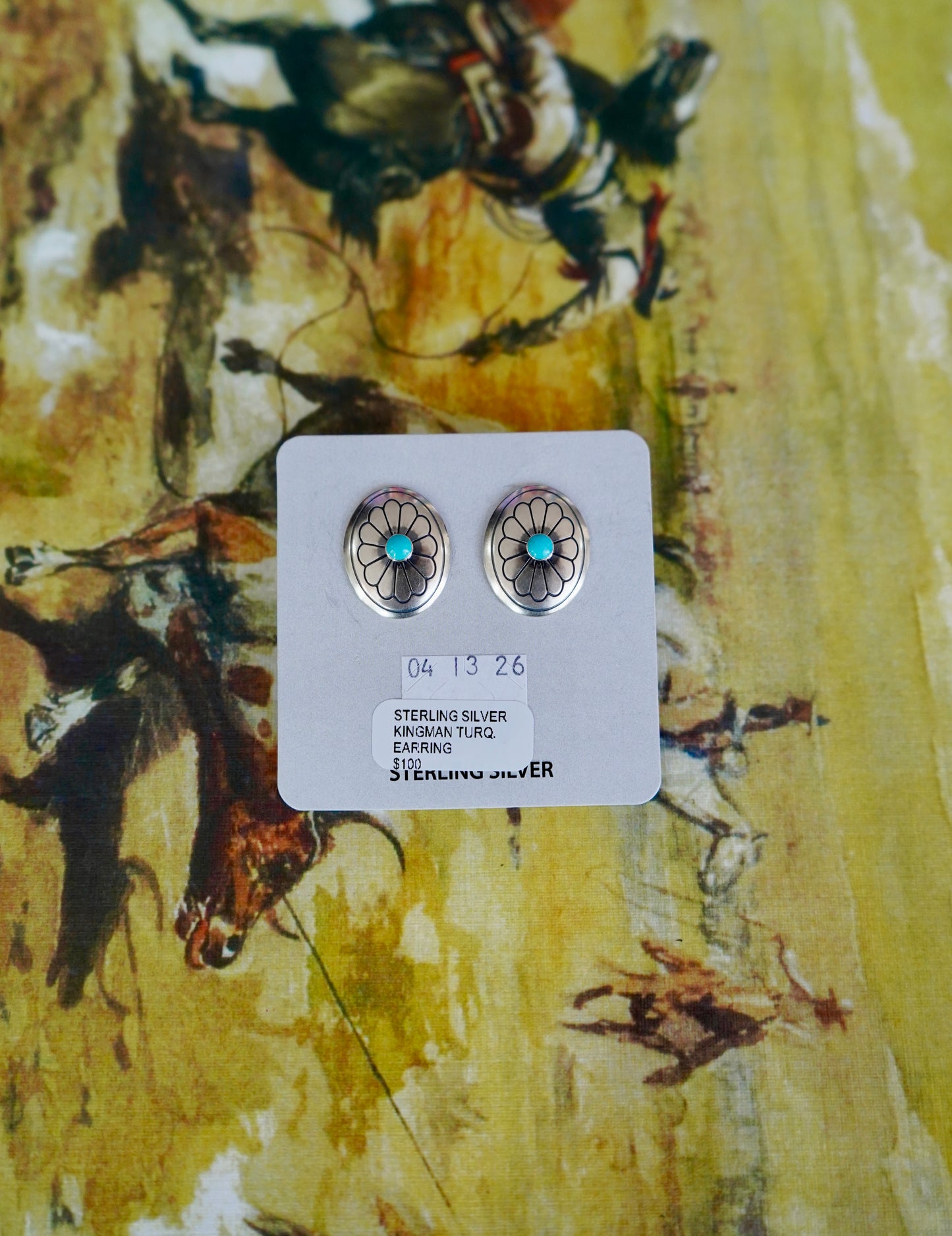 Concho Stud Earrings