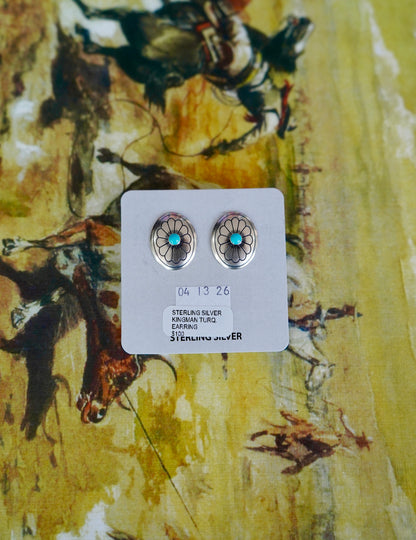 Concho Stud Earrings