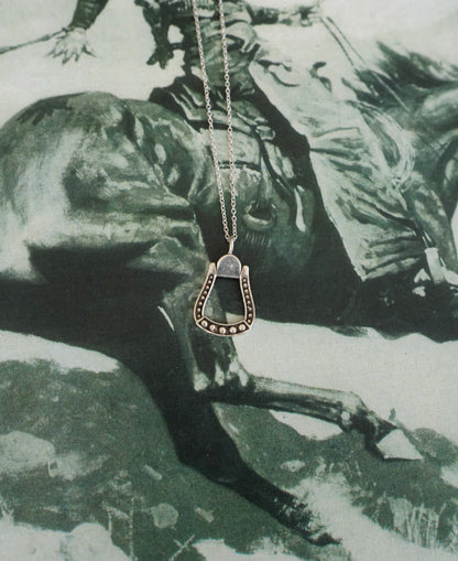 Sterling Silver Stirrup Necklace
