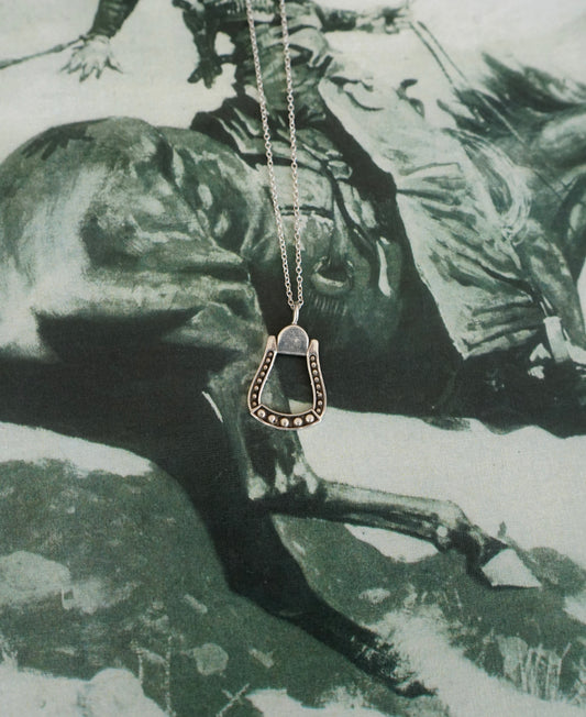 Sterling Silver Stirrup Necklace