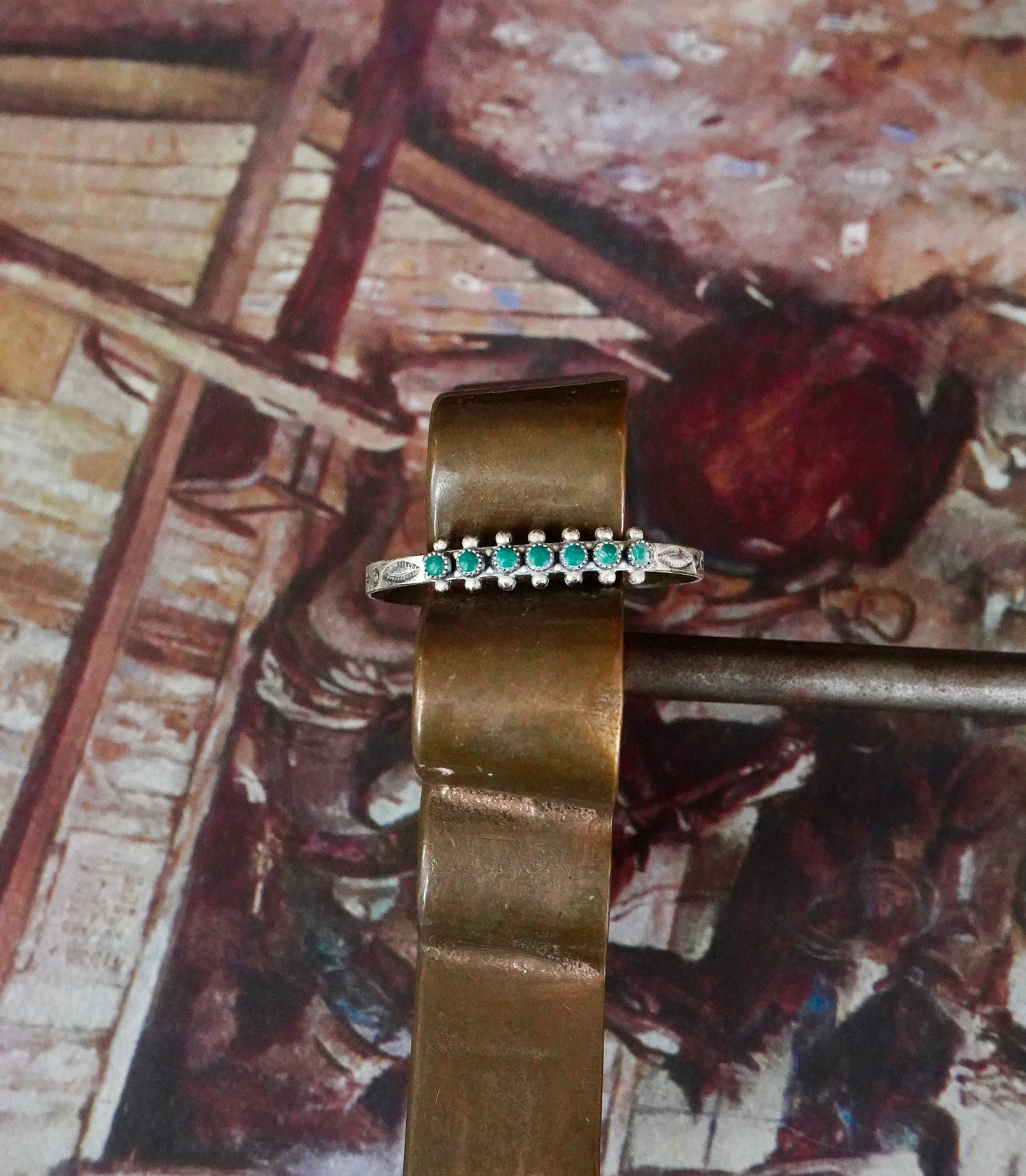 Vintage Turquoise Baby Cuff