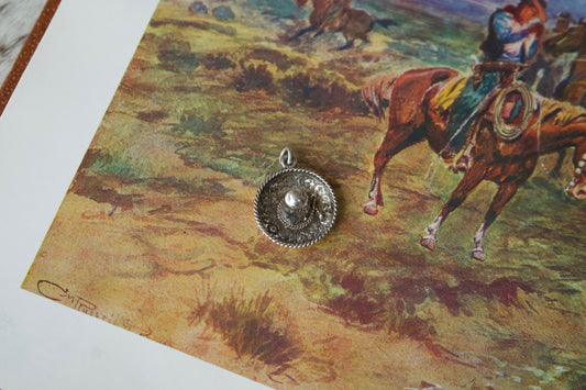 Sterling Silver Sombrero Pendant