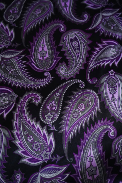 Purple Electric Paisley DS Wild Rag