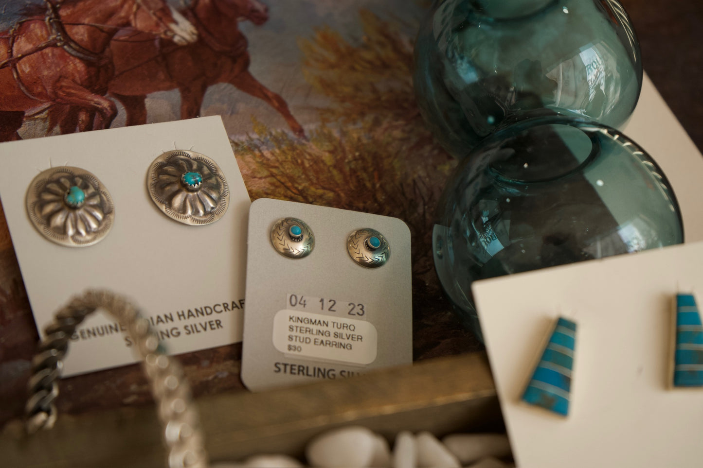 Dainty Daily Turquoise Earrings