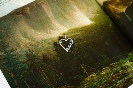 Dainty Zuni Heart Pendant