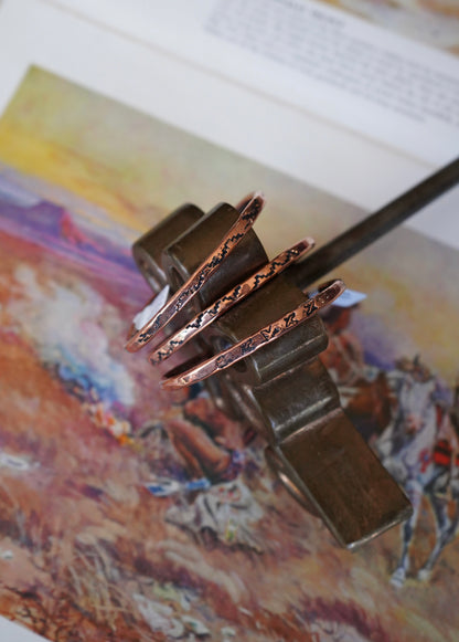 Yolanda Skeets Copper Cuffs