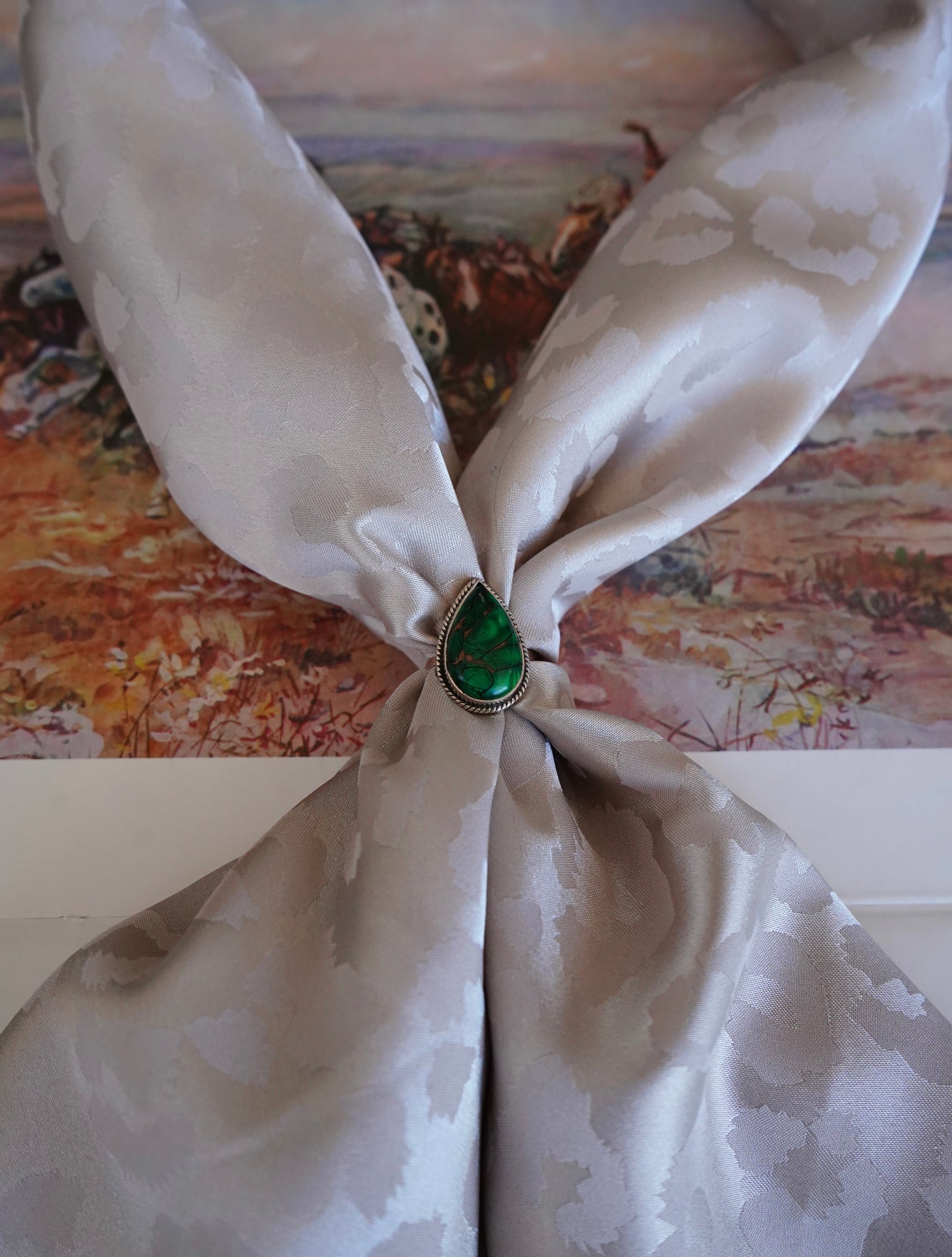 Large Jacquard Cheetah DS Wild Rags