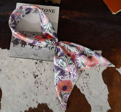 Plum & Coral Floral Wildrag