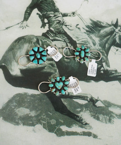 Kingman Turquoise Scarf Sliders